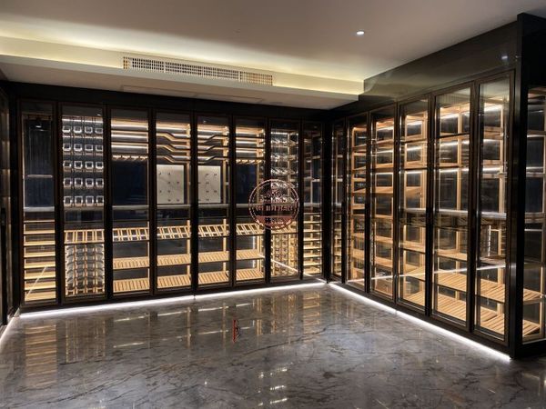 阳江阳东碧桂园不锈钢恒温酒柜案例